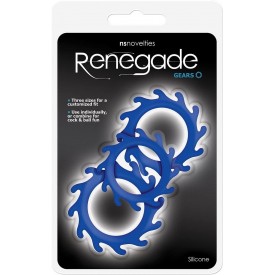 Набор из 3 синих эрекционных колец Renegade Gears