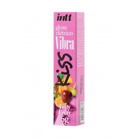 Блеск для губ GLOSS VIBE Tutti-frutti с фруктовым ароматом и эффектом вибрации - 6 гр.