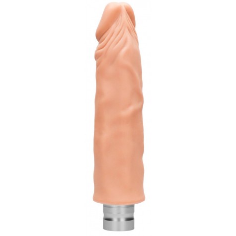 Телесный реалистичный вибратор Vibrating Dildo - 25 см.